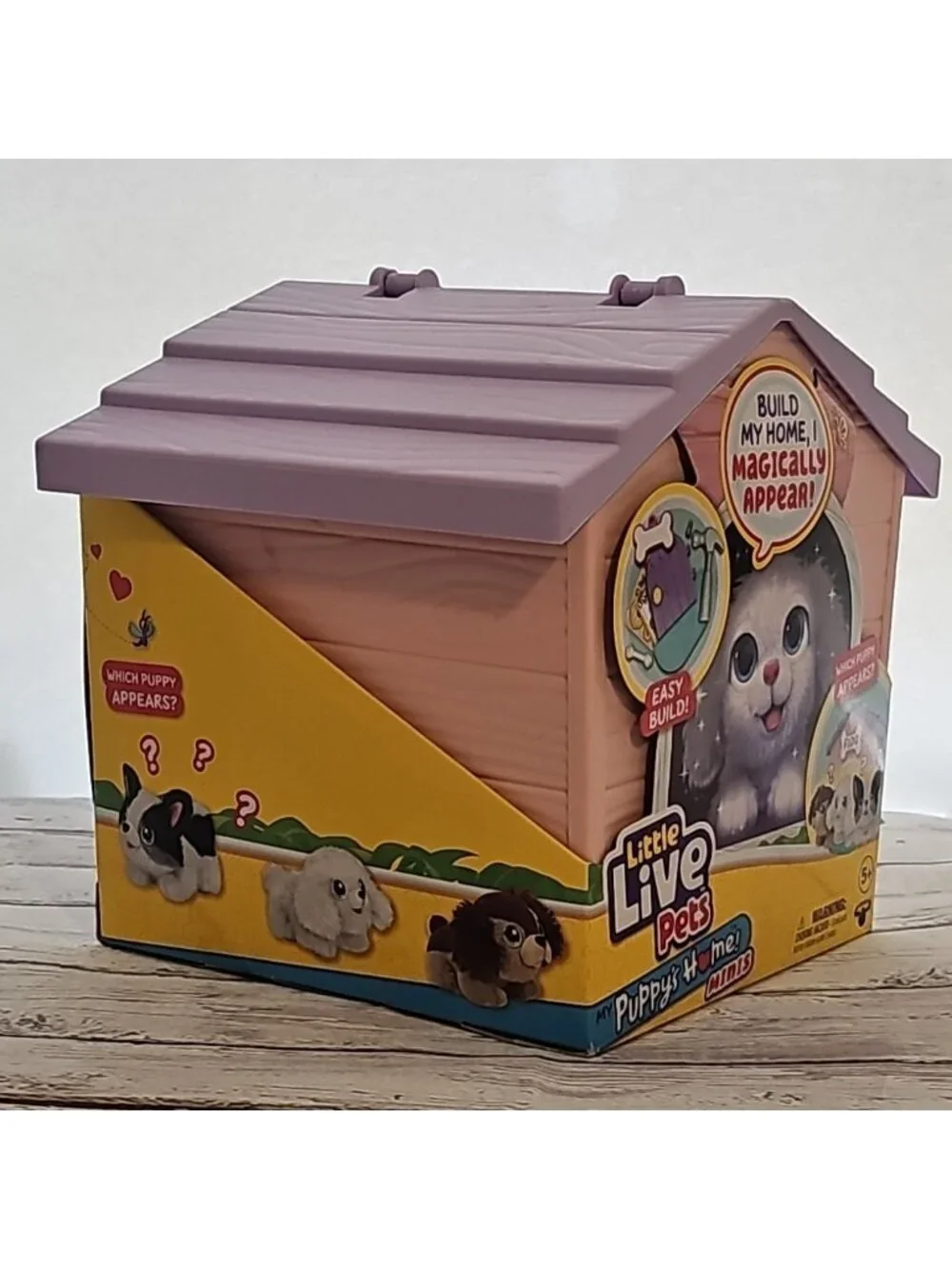 Little Live Pets My Puppy's Home Minis PURPLE Kennel Roof Pink Mystery Pet Dog